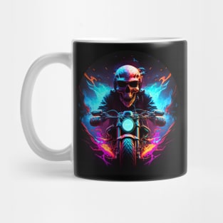 Seraphic Skeletal Ghost Motorbike Mug